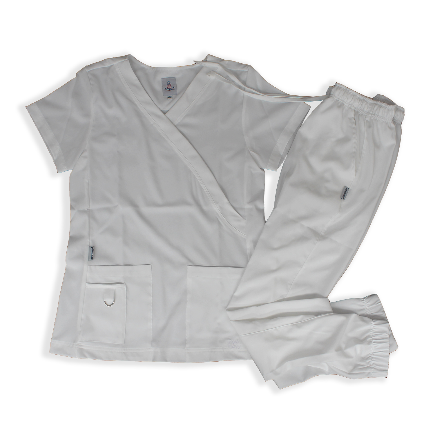 Conjunto quirúrgico Blanco Jogger para dama – Pentágono Uniformes