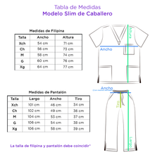 Cargar imagen en el visor de la galería, Conjunto quirúrgico Azul Eléctrico Slim para caballero
