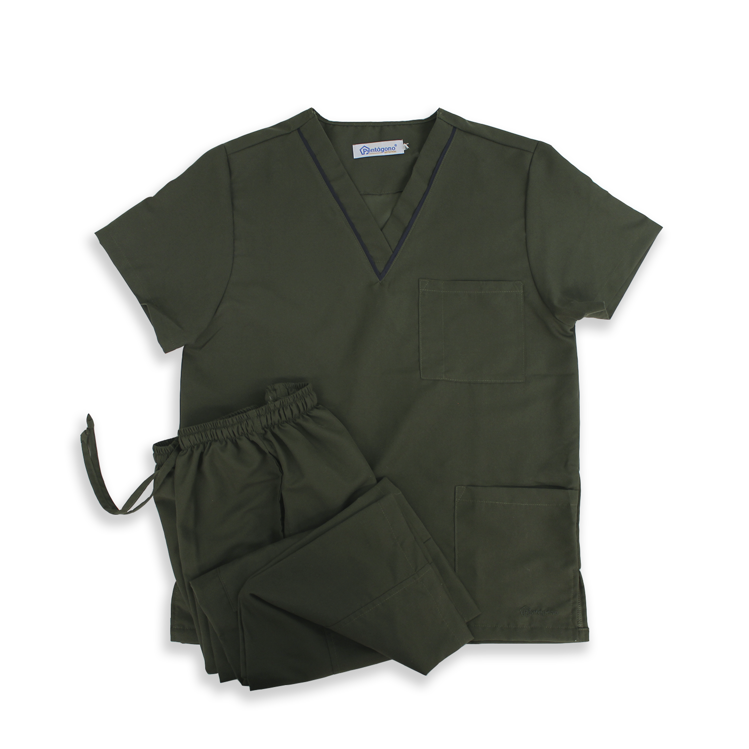 Conjunto quirúrgico Verde Militar Clásico para caballero – Pentágono ...