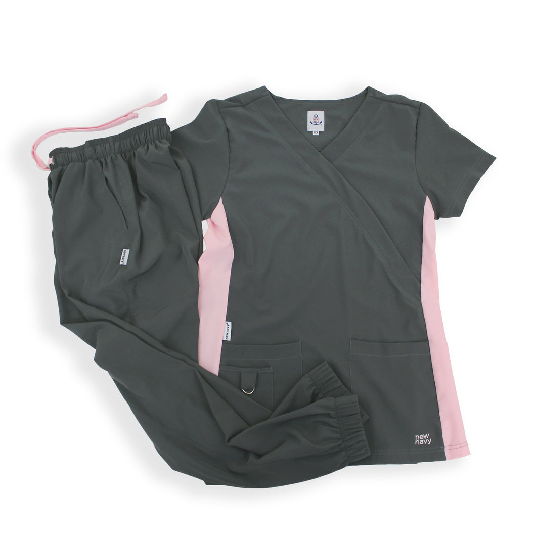 Conjunto Oxford/Rosa Jogger para dama