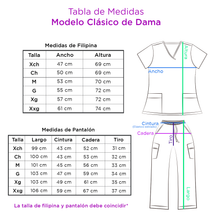 Cargar imagen en el visor de la galería, Conjunto quirúrgico Gris para dama con fucsia
