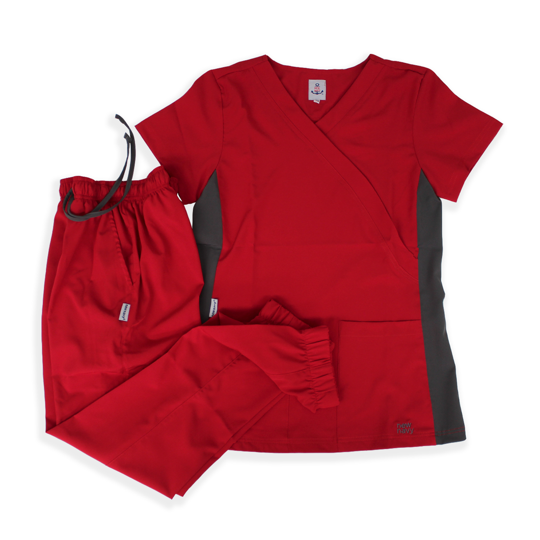 Conjunto quirúrgico Rojo Jogger para dama